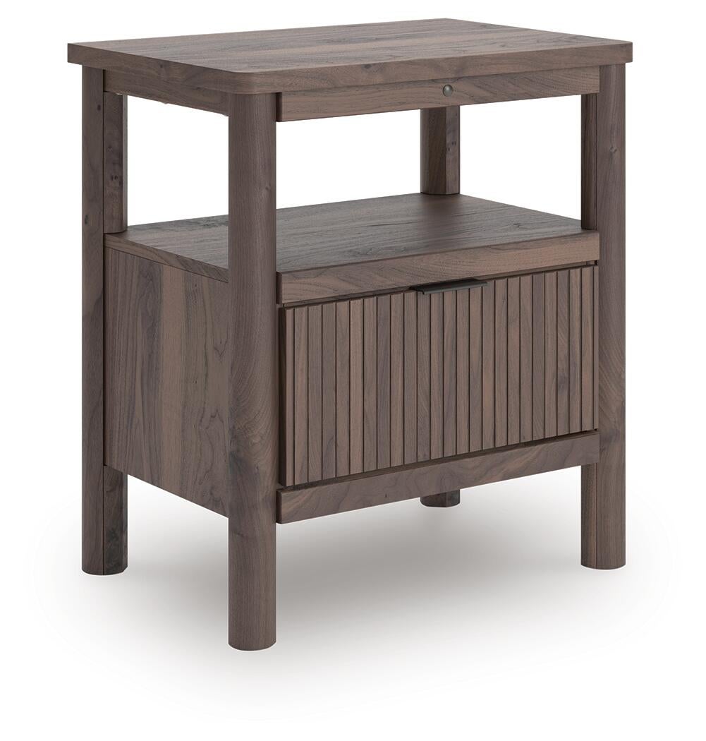 Cadmori Queen Panel Bed, Dresser, Mirror, Chest and Nightstand
