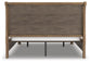 Vandenmore California King Storage Sleigh Bed with Mirrored Dresser