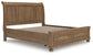 Vandenmore California King Storage Sleigh Bed with Mirrored Dresser