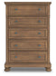 Vandenmore King Storage Sleigh Bed with Mirrored Dresser, Chest and Nightstand