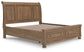 Vandenmore King Storage Sleigh Bed with Mirrored Dresser, Chest and Nightstand