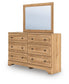 Galletyn King Panel Bed with Mirrored Dresser and Nightstand