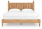 Galletyn King Panel Bed with Mirrored Dresser and Nightstand
