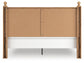 Galletyn King Panel Bed with Mirrored Dresser and Nightstand