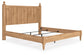 Galletyn King Panel Bed with Mirrored Dresser and Nightstand