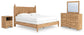 Galletyn King Panel Bed with Mirrored Dresser and Nightstand