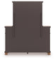 Chadworth King Poster Bed with Mirrored Dresser