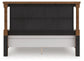 Chadworth King Poster Bed with Mirrored Dresser