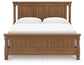 Chadworth King Poster Bed with Mirrored Dresser