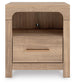 Hollymount Queen Upholstered Panel Bed, Dresser, Mirror and Nightstand