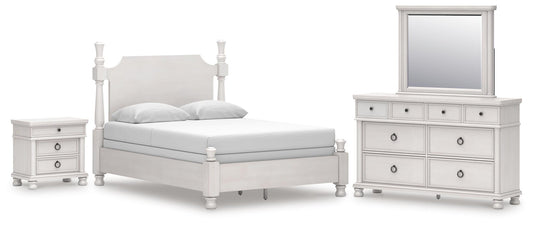 Chadworth Queen Poster Bed, Dresser, Mirror and Nightstand