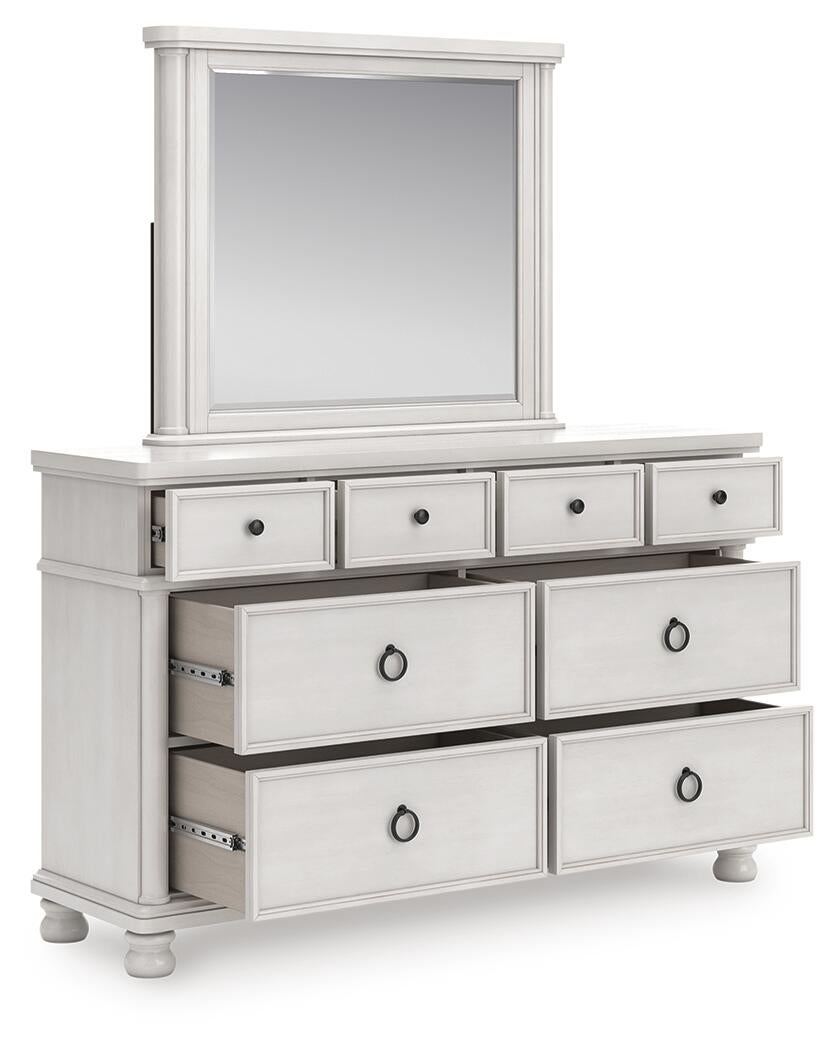 Chadworth Queen Poster Bed, Dresser and Mirror