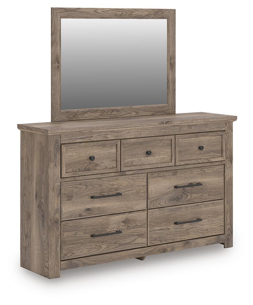 Keithland King Poster Bed, Dresser and Mirror
