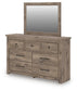 Keithland King Poster Bed, Dresser and Mirror