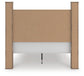 Keithland Queen Poster Bed with Mirrored Dresser