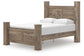 Keithland Queen Poster Bed with Mirrored Dresser