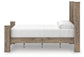 Keithland Queen Poster Bed with Mirrored Dresser