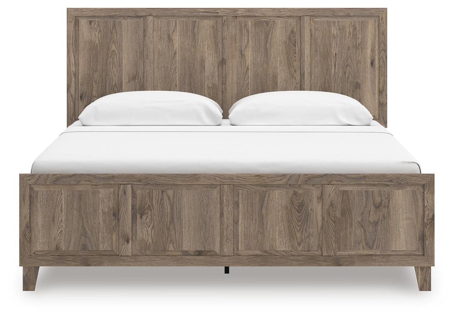 Keithland King Panel Bed with Mirrored Dresser and Nightstand