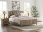 Keithland King Panel Bed with Mirrored Dresser and Nightstand