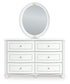 Maylilly Twin Upholstered Panel Storage Bed, Dresser and Mirror