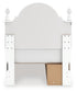 Maylilly Twin Upholstered Panel Storage Bed, Dresser and Mirror