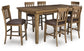 Broxtyn Counter Height Dining Table and 6 Barstools