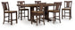 Anixburg Counter Height Dining Table and 6 Barstools