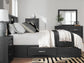 Stabotta Queen Bookcase Bed with Storage
