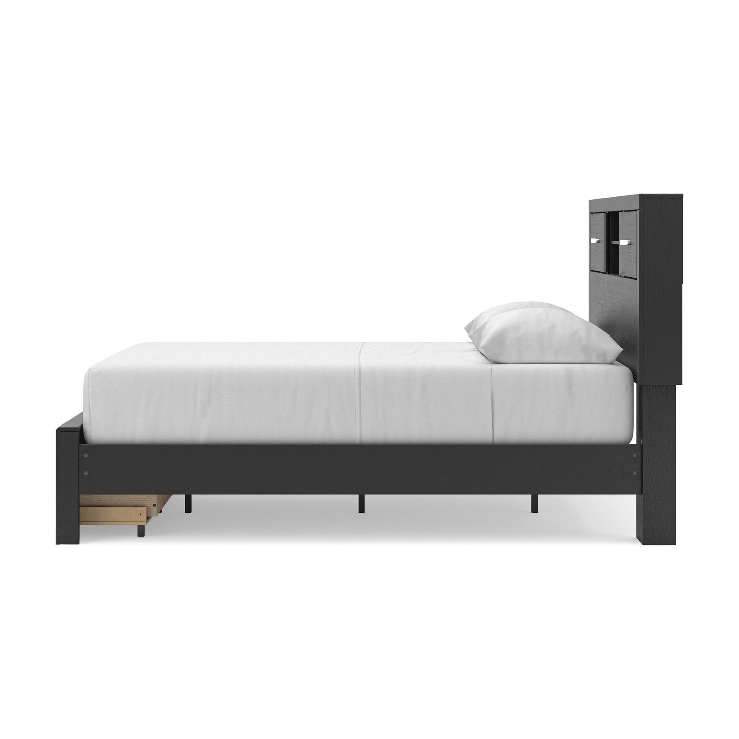 Stabotta Queen Bookcase Storage Bed