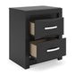 Stabotta Two Drawer Night Stand